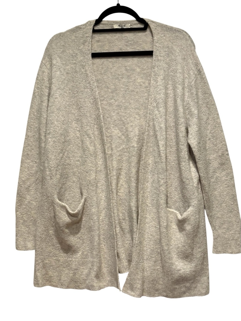 Madewell - Ryder Cardigan Sweater - Gray. Size Small. Wool Blend.